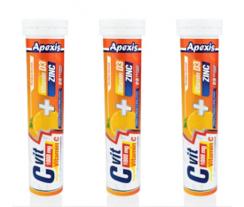 Apexis C Vitamini 1000 Mg+D3+ZINC 3x20 Tablet 3 LÜ PAKET